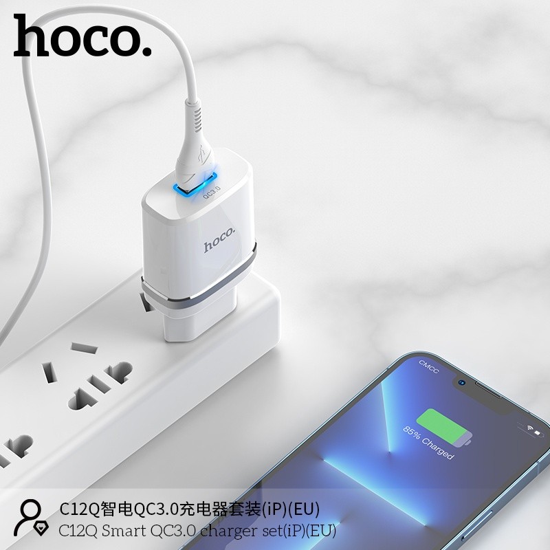 Bộ củ cáp sạc Hoco C12Q lightning