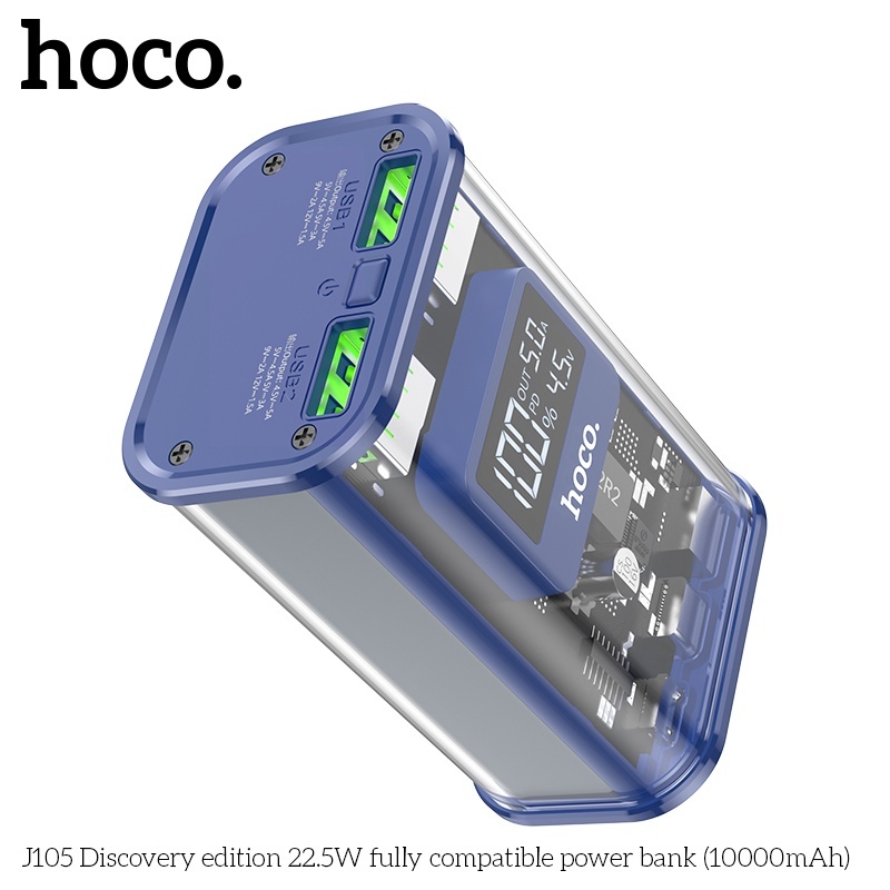 Pin sạc dự phòng sạc nhanh Hoco J105 22.5W 10.000mAh