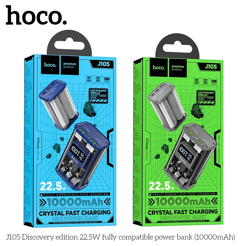 Pin sạc dự phòng sạc nhanh Hoco J105 22.5W 10.000mAh