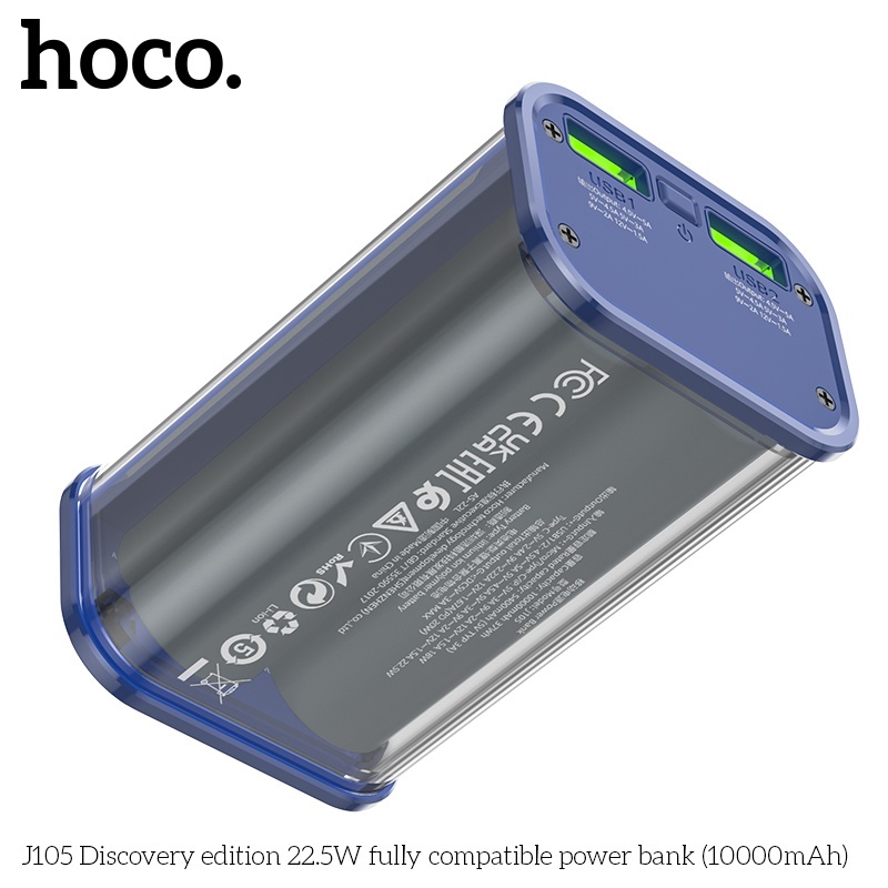 Pin sạc dự phòng sạc nhanh Hoco J105 22.5W 10.000mAh