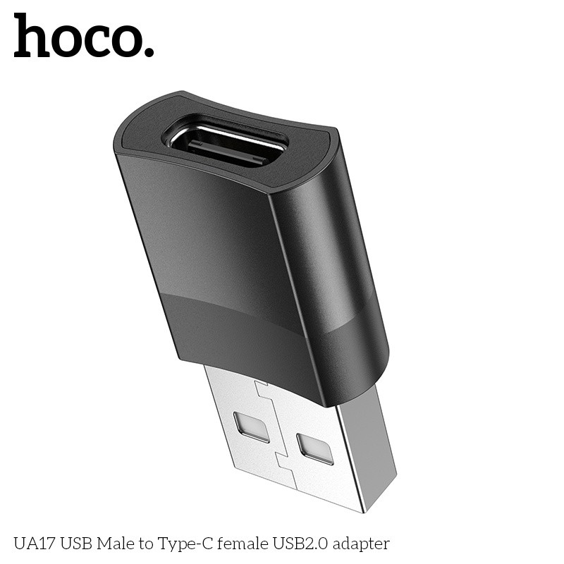 Bộ Chuyển Đổi Hoco UA17 USB (đực) sang TYPEC (cái)