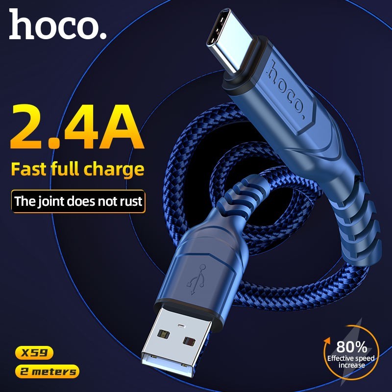 Cáp sạc Hoco X59 typeC 2m