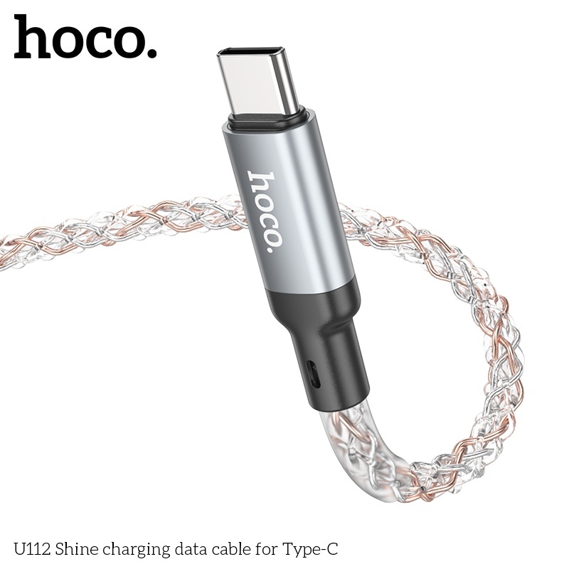 Cáp sạc có đèn led Hoco U112 typeC