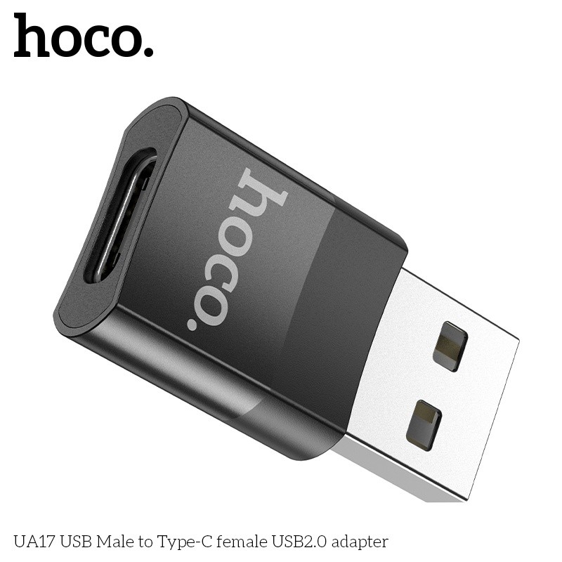 Bộ Chuyển Đổi Hoco UA17 USB (đực) sang TYPEC (cái)