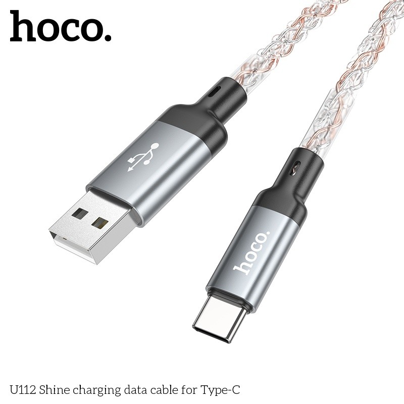 Cáp sạc có đèn led Hoco U112 typeC