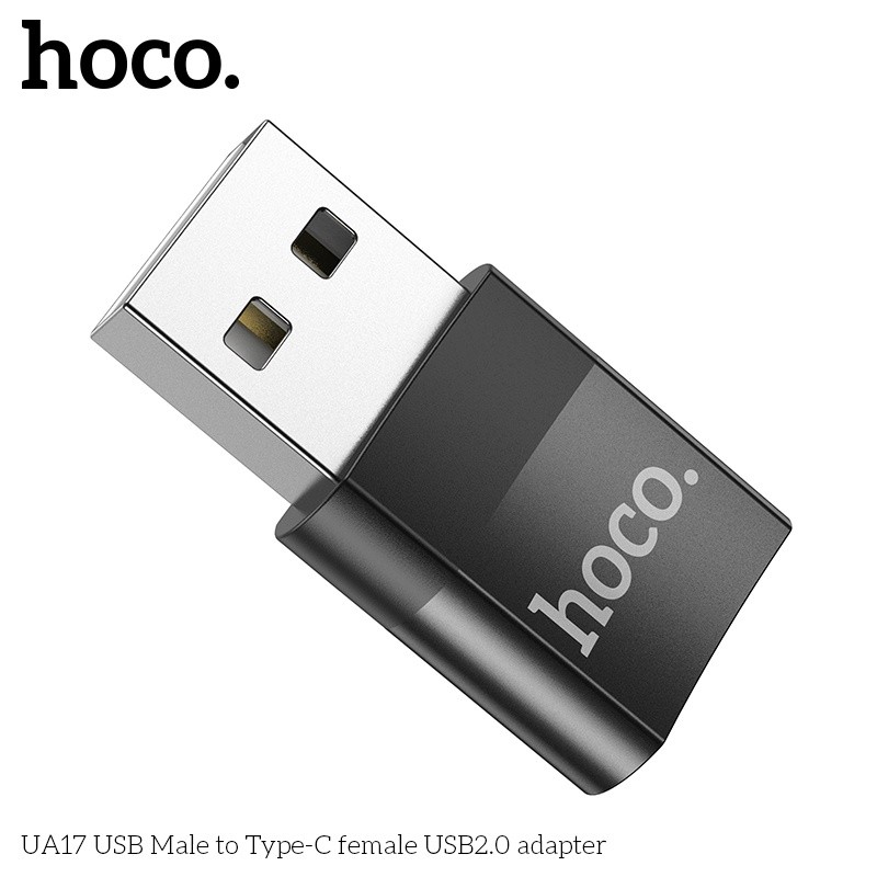 Bộ Chuyển Đổi Hoco UA17 USB (đực) sang TYPEC (cái)