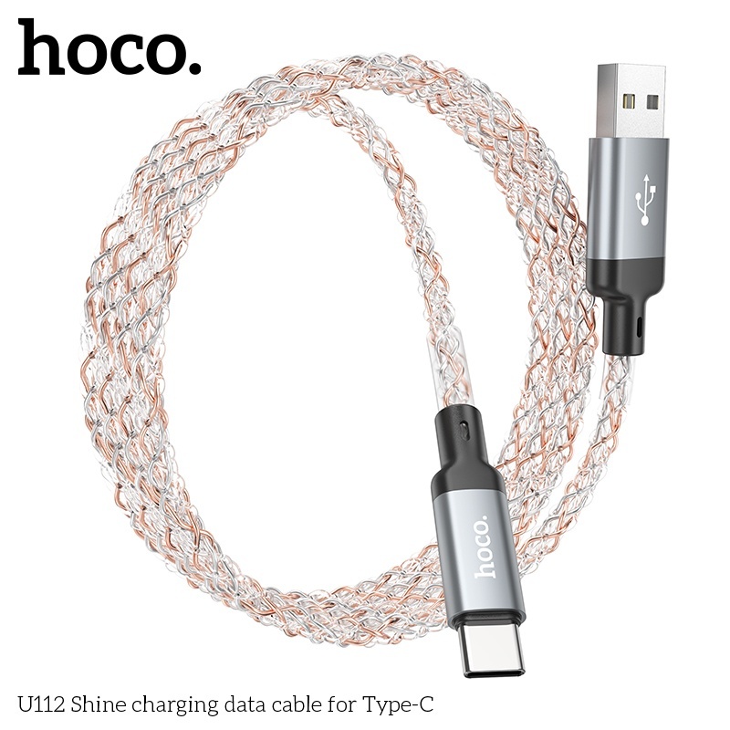 Cáp sạc có đèn led Hoco U112 typeC