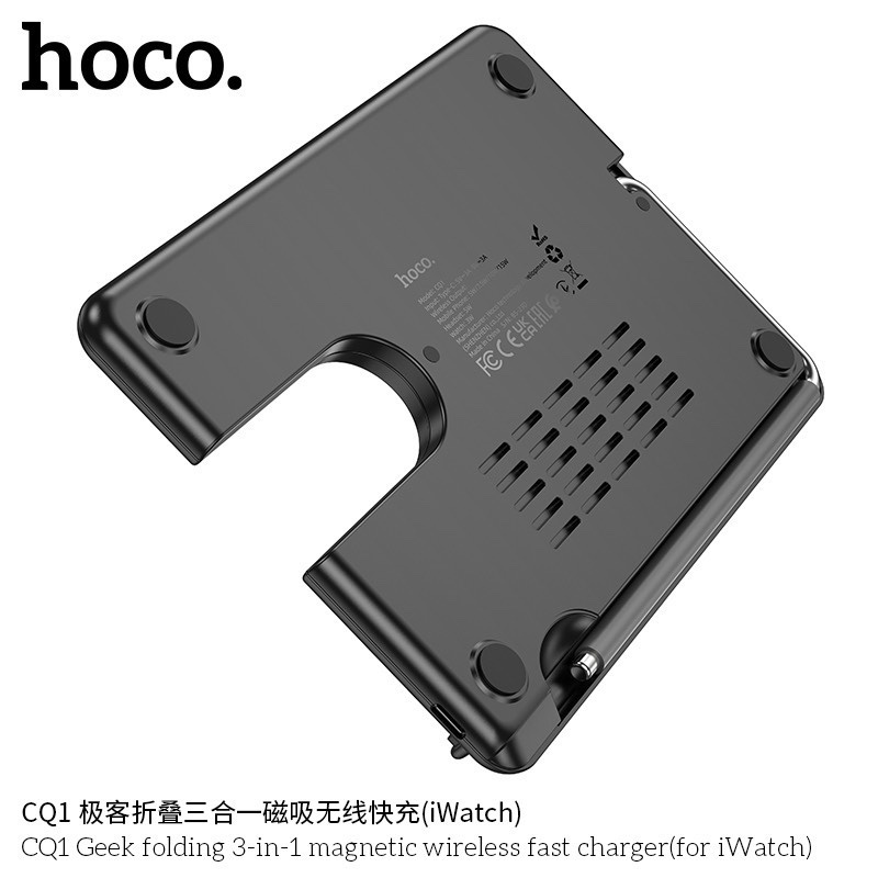 Sạc nhanh không dây 15w Hoco CQ1 (3-IN-1)