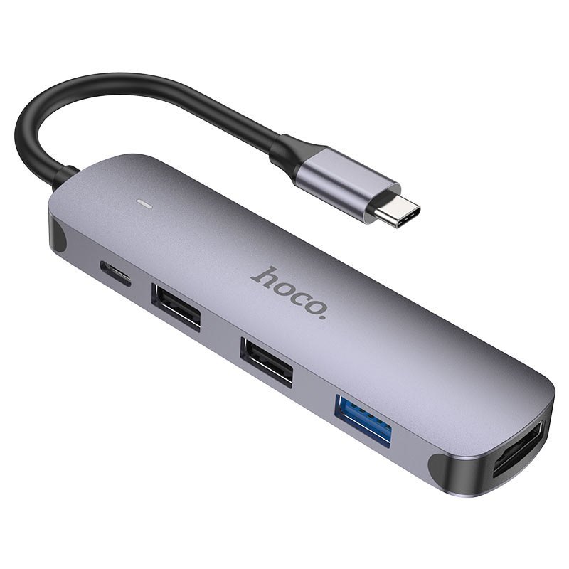 Đầu Chuyển Hoco HB27 Hub Type-C - HDTV + USB3.0 + USB2.0*2 + PD