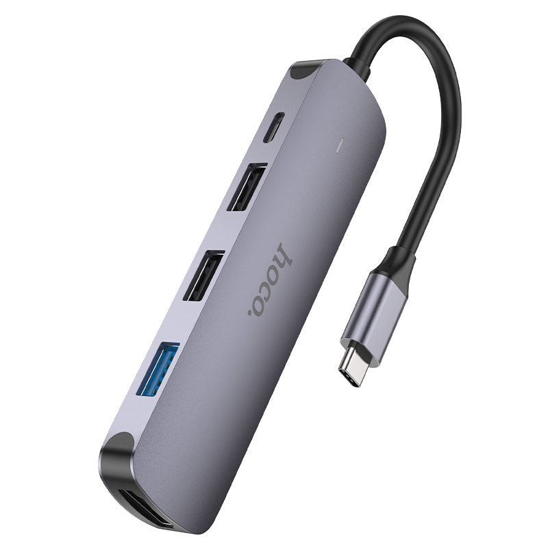 Đầu Chuyển Hoco HB27 Hub Type-C - HDTV + USB3.0 + USB2.0*2 + PD