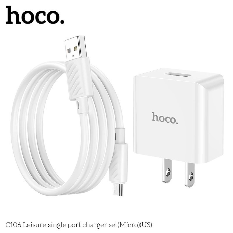 Bộ củ cáp sạc Hoco C106 micro