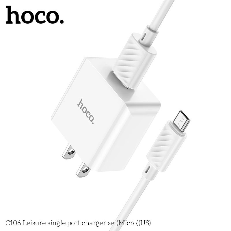 Bộ củ cáp sạc Hoco C106 micro