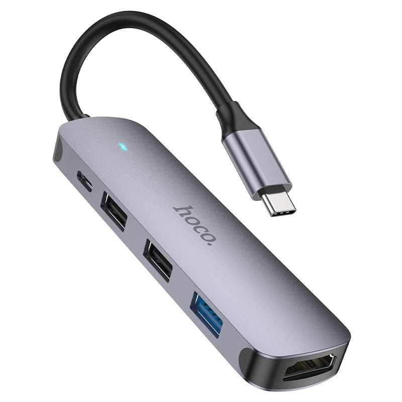 Đầu Chuyển Hoco HB27 Hub Type-C - HDTV + USB3.0 + USB2.0*2 + PD