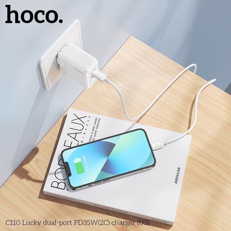 Củ sạc nhanh Hoco C110 2 cổng 35W