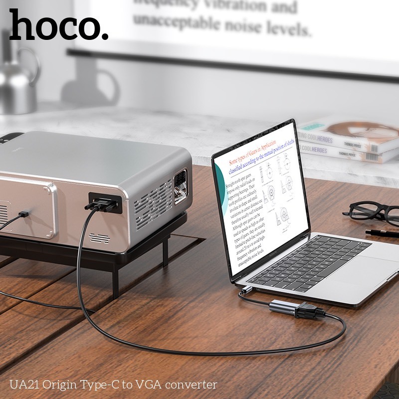 Bộ chuyển đổi video HOCO UA21 Type-c TO VGA 1080P