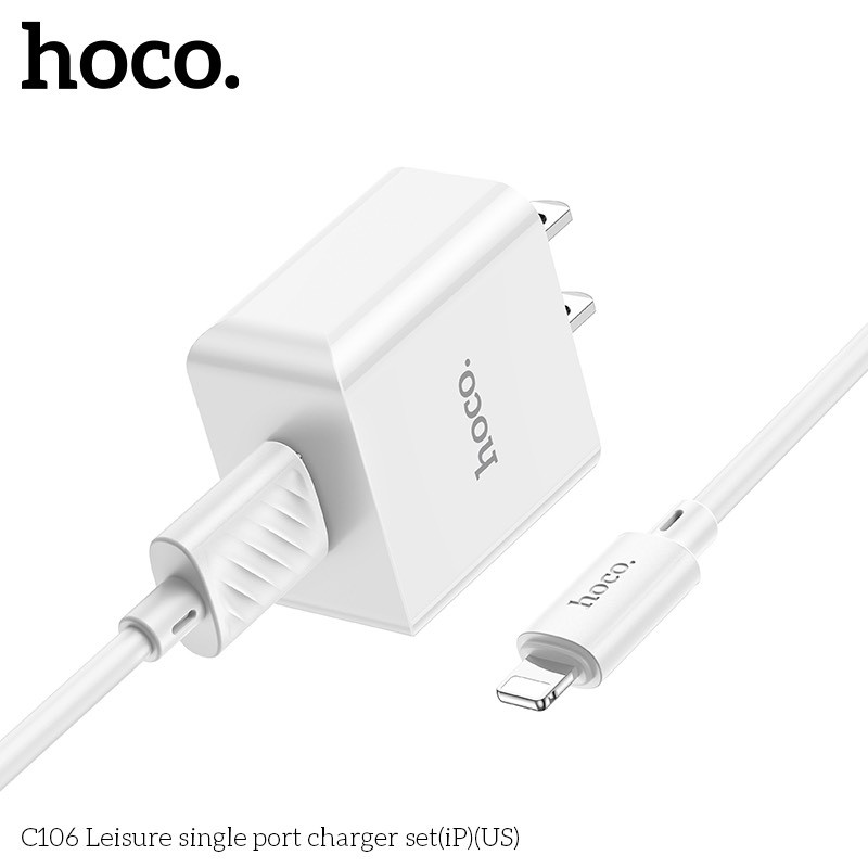 Bộ Củ Cáp Sạc Hoco C106 Lightning