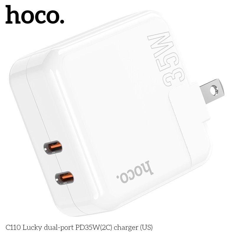 Củ sạc nhanh Hoco C110 2 cổng 35W