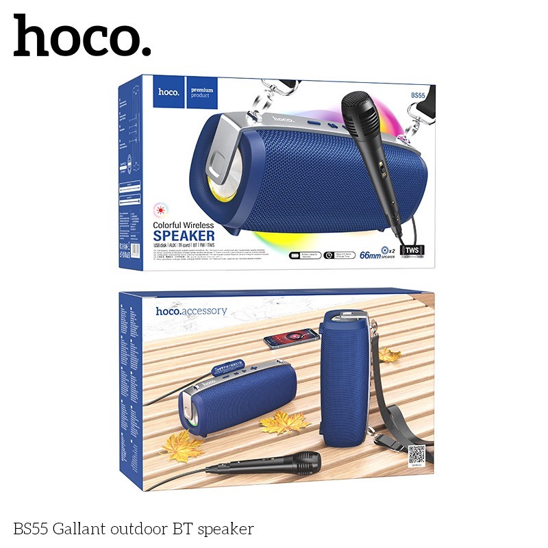 Loa Hoco BS55 Kèm 1 mic Dây