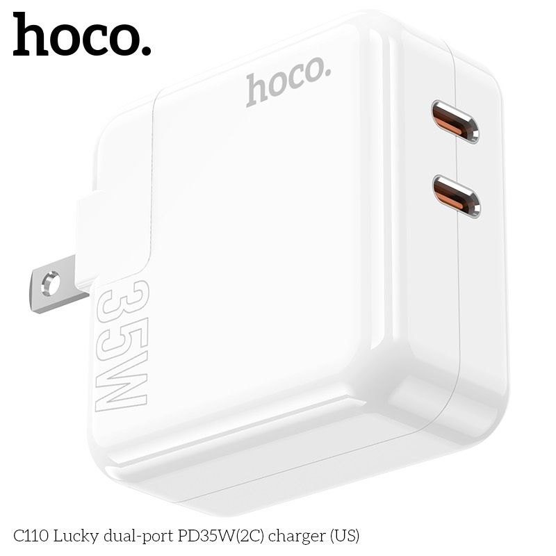 Củ sạc nhanh Hoco C110 2 cổng 35W