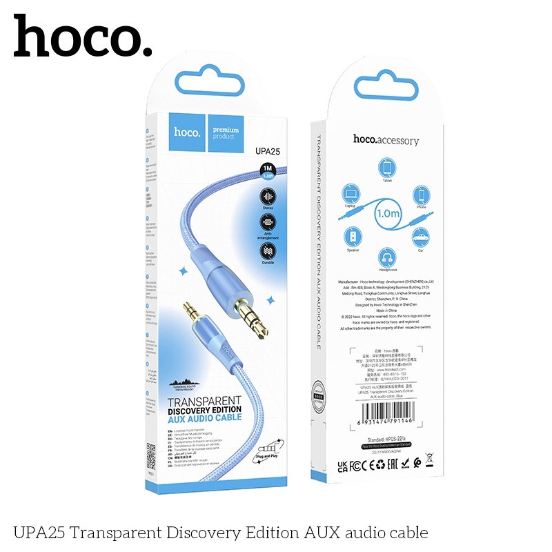 Đầu Chuyển Đổi Hoco UPA25 (Đầu 3.5mm To 3.5mm)