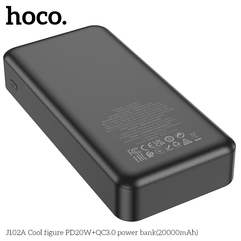 Pin sạc dự phòng sạc nhanh Hoco J102A PD20W QC3.0 20.000mAh