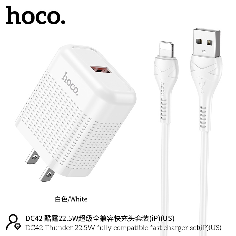 Bộ củ cáp sạc nhanh DC42 lightning