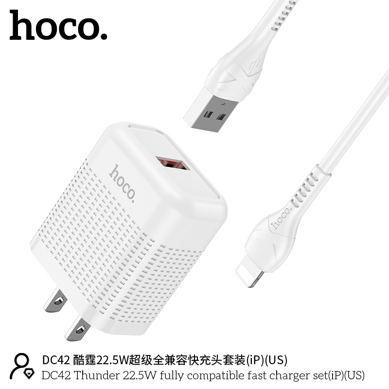 Bộ củ cáp sạc nhanh DC42 lightning