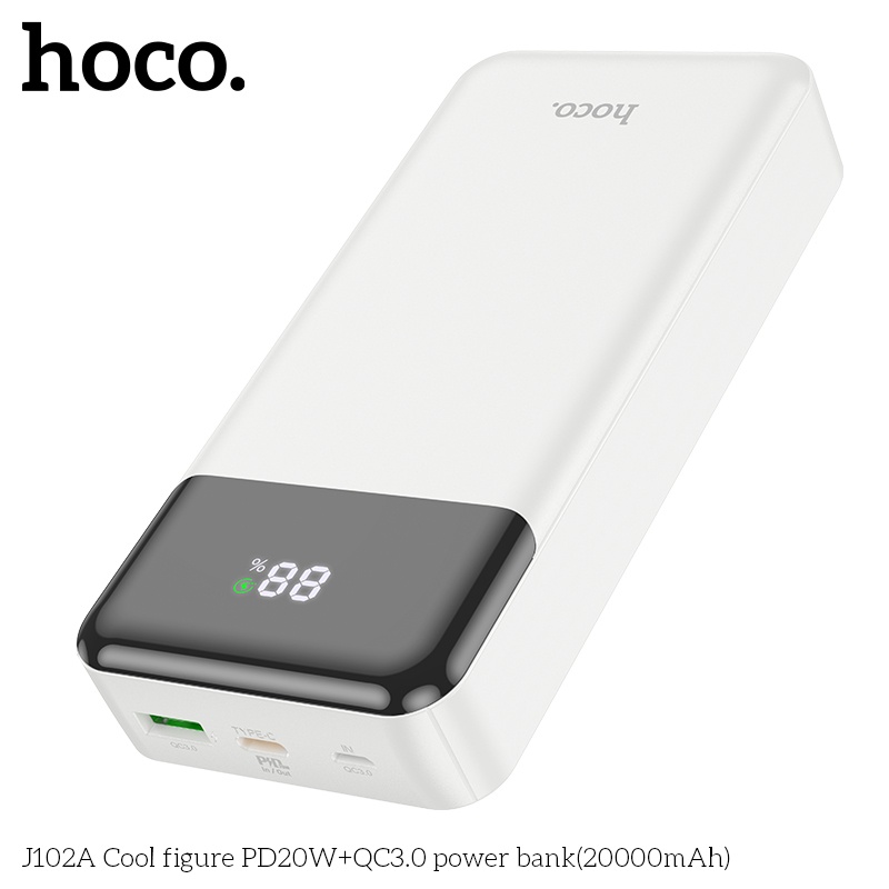 Pin sạc dự phòng sạc nhanh Hoco J102A PD20W QC3.0 20.000mAh