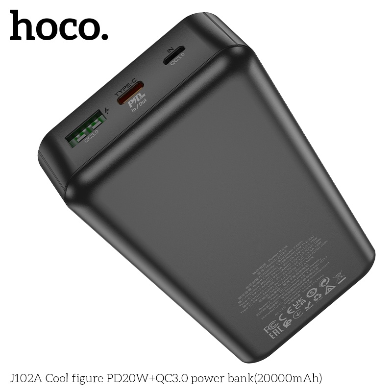 Pin sạc dự phòng sạc nhanh Hoco J102A PD20W QC3.0 20.000mAh