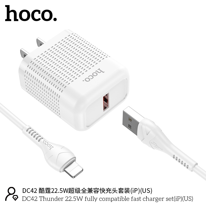 Bộ củ cáp sạc nhanh DC42 lightning