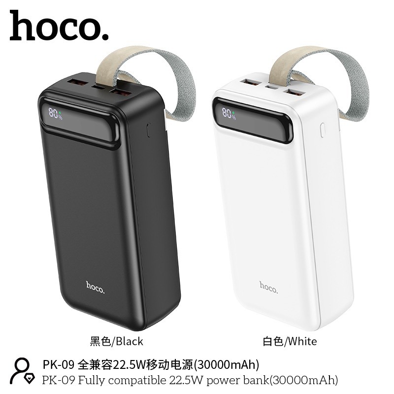 Pin Sạc Dự Phòng Hoco PK-09 Sạc Nhanh (30.000mAh - PD22.5W)