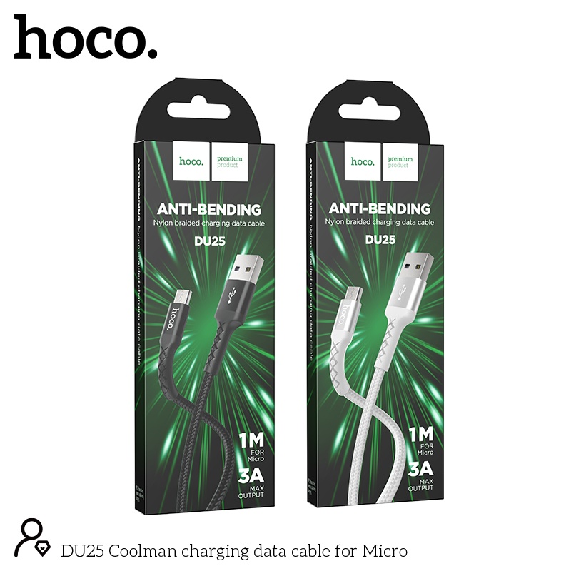 Cáp sạc dây dù Hoco DU25 micro