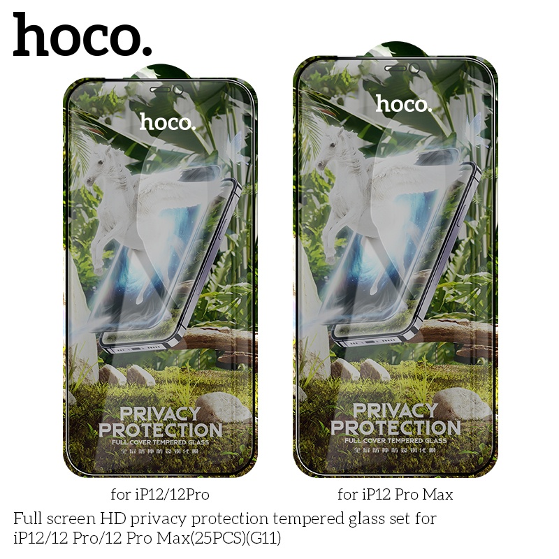 Kính cường lực chống nhìn trộm Hoco G11 từ Xr đến 14 promax