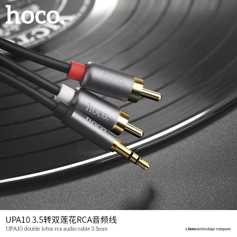 Cáp chuyển đổi 2 đầu lotus RCA sang 3.5mm UPA10 Hoco