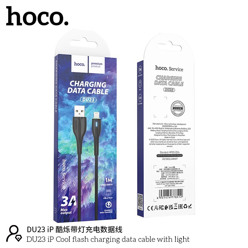 Cáp sạc Hoco DU23 lightning