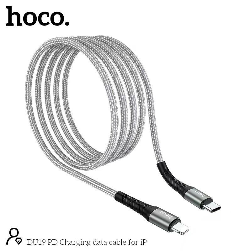 Cáp Sạc Nhanh Hoco DU19 lightning PD 20W