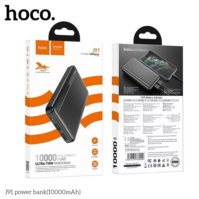 Pin sạc dự phòng Hoco J91 10.000mAh