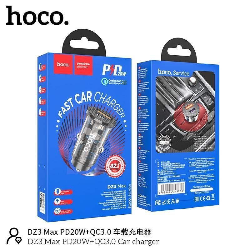 Tẩu oto Hoco DZ3 Max (PD20W - QC3.0)