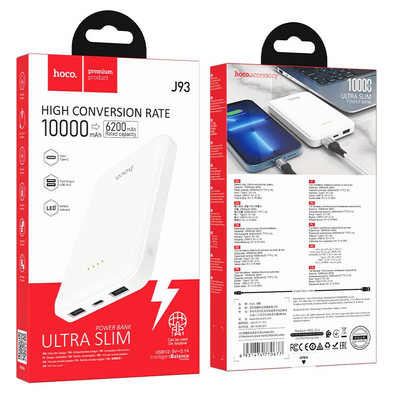 Pin sạc dự phòng Hoco J93 10.000mAh