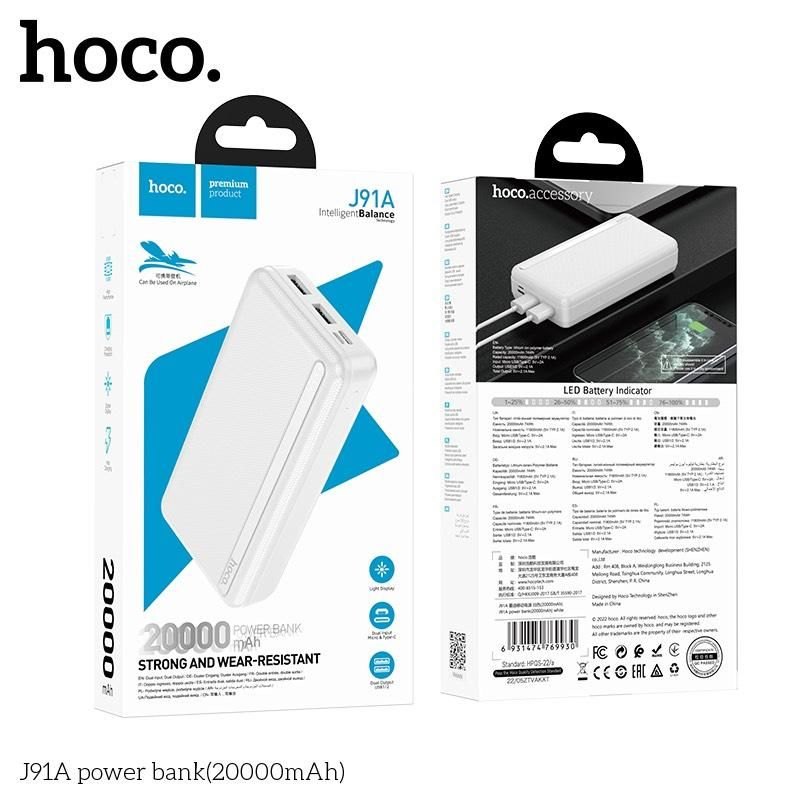 Pin sạc dự phòng Hoco J91A - 20.000mAh