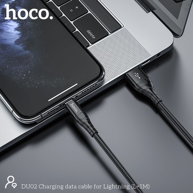 Cáp sạc Hoco DU02 lightning 1m*