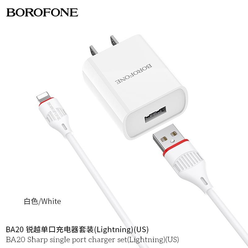 Củ cáp sạc Borofone BA20 Lightning