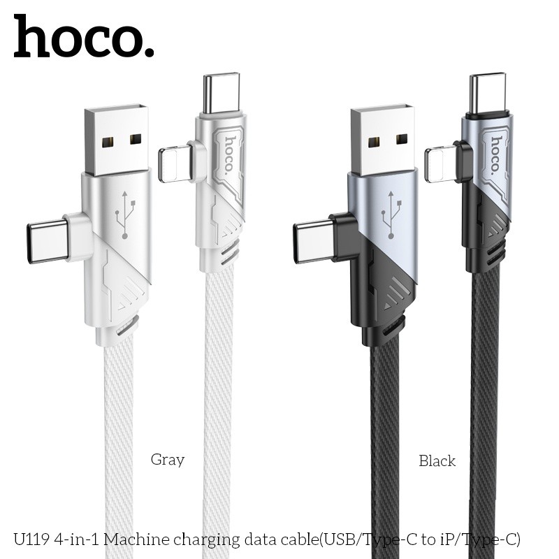 Cáp sạc 4 trong 1 sạc + truyền dữ liệu Hoco U119