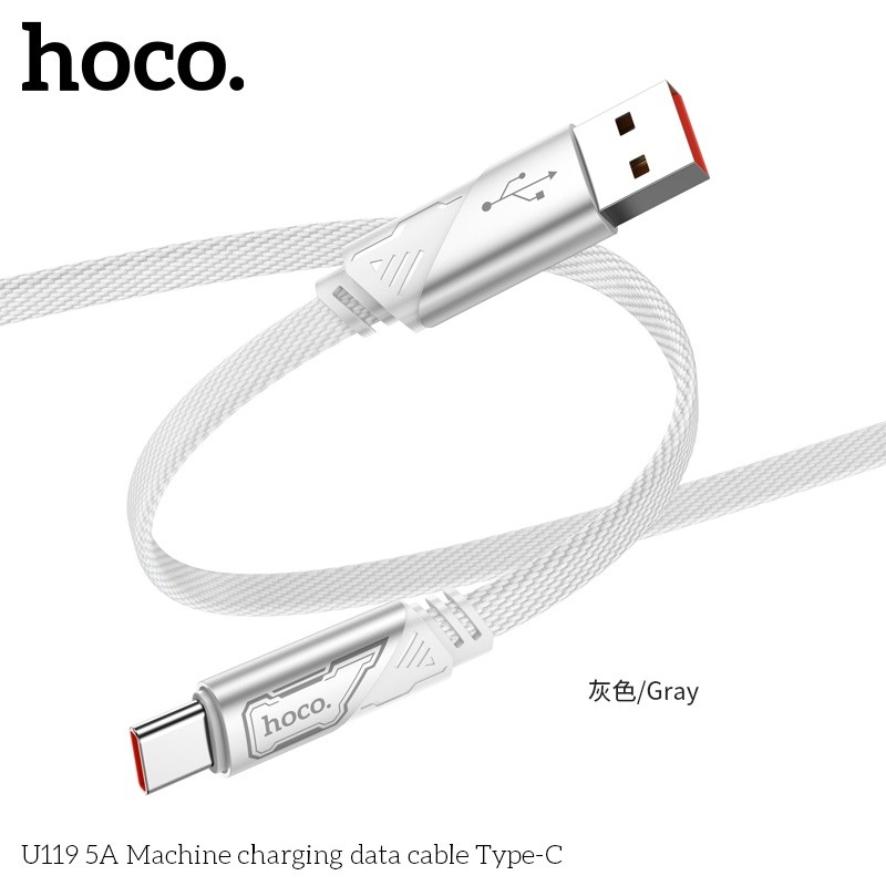 Cáp sạc 5A + truyền dữ liệu Hoco U119 typeC