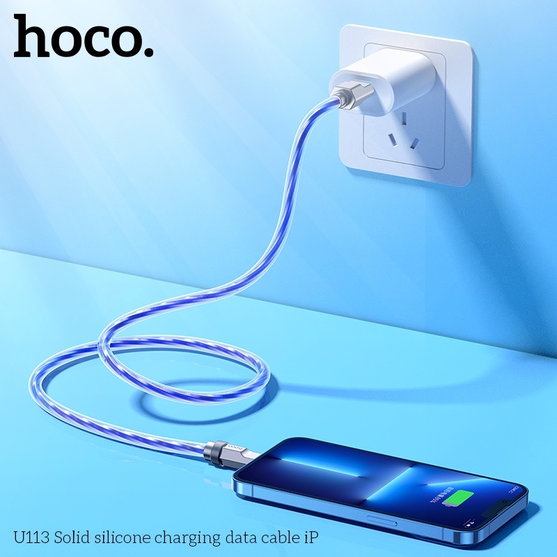 Cáp sạc silicon Hoco U113 typeC