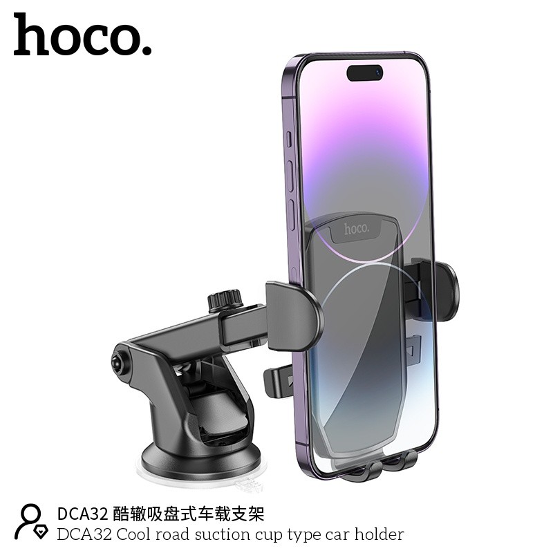 Giá đỡ điện thoại trên oto Hoco DCA32