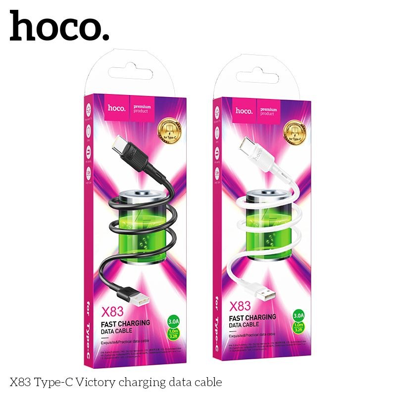 Cáp sạc Hoco X83 typeC 1m