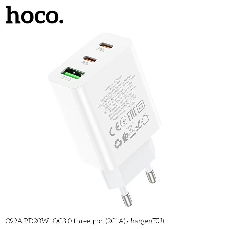 Củ sạc nhanh Hoco C99A PD20W QC3.0