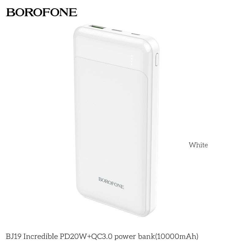 Pin sạc dự phòng Borofone BJ19 sạc nhanh (PD20W - QC3.0) -10.000 mAh