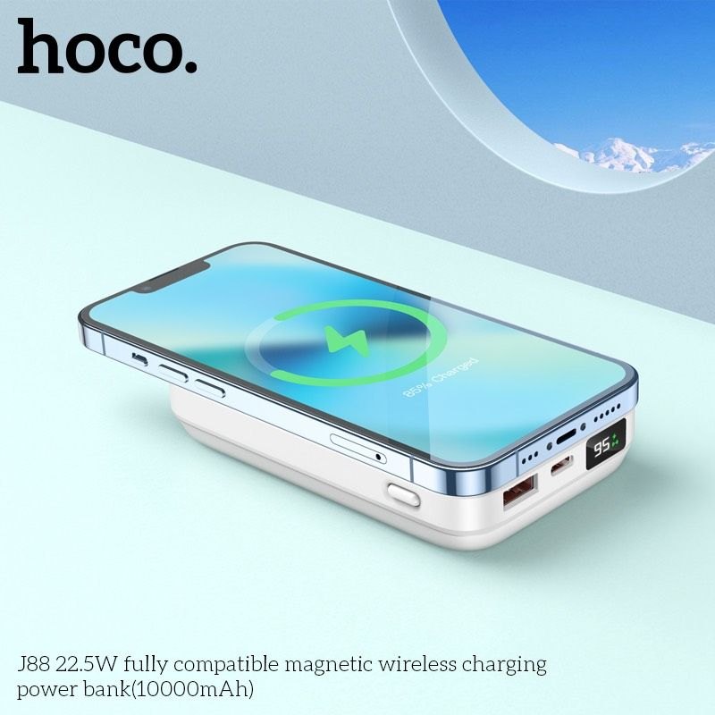 Pin Sạc Nhanh Không Dây Hoco J88 10.000mAh ( QC3.0 và PD22.5 W)